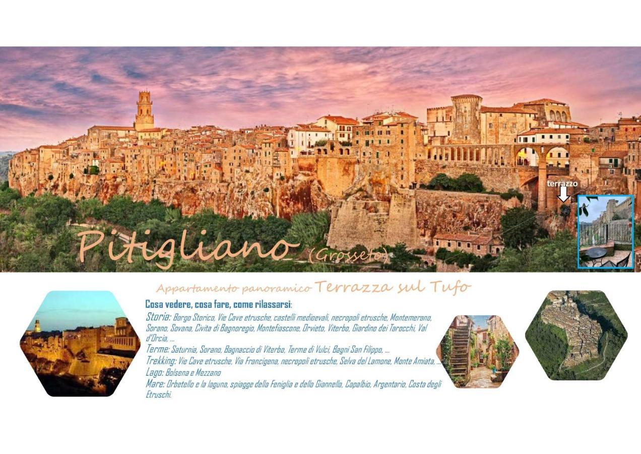 Terrazza Sul Tufo Villa Pitigliano Luaran gambar